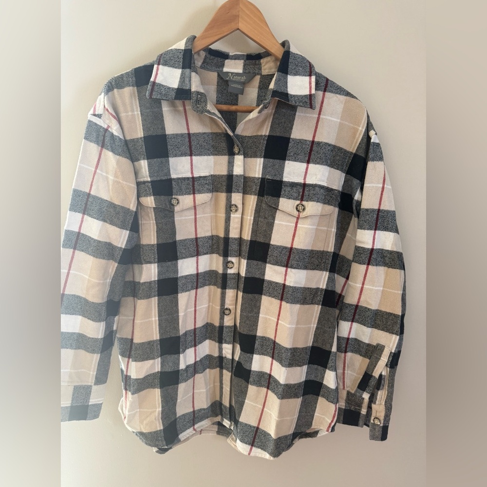 Natural Reflections thick flannel oversized